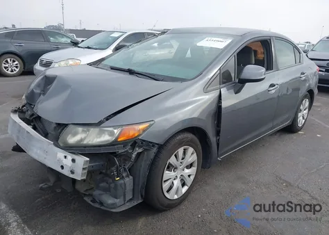 2012 Honda Civic Lx from USA, damaged, VIN 19XFB2F57CE374510